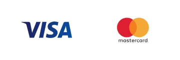 Visa · Mastercard logo